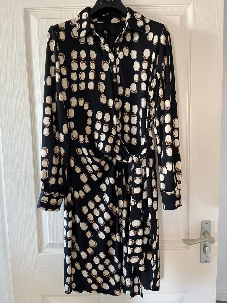 Sjieke jurk K design, Maat 38/40 (M), Zwart, Ophalen of Verzenden, Zo goed als nieuw