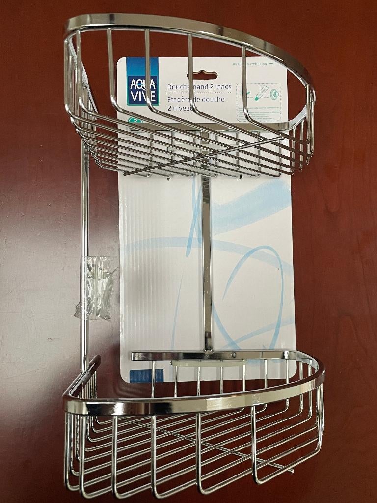 AquaVive doucherek tweelaags chroom NIEUW, Ophalen of Verzenden, Nieuw, Overige kleuren