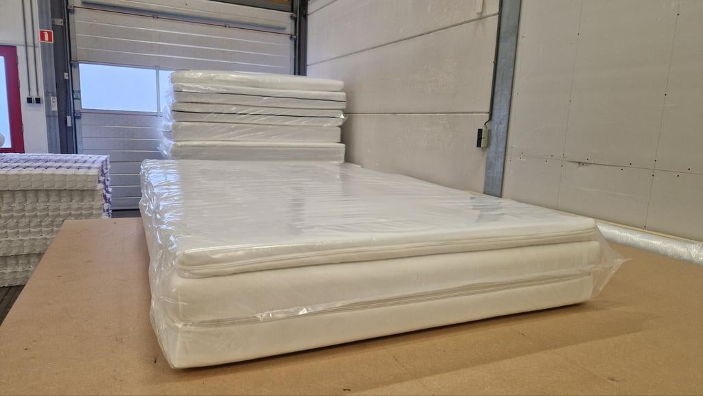 Matras 120X200 pocket + topper 195€!!!!, Wit, Overige typen, Ophalen of Verzenden, Nieuw