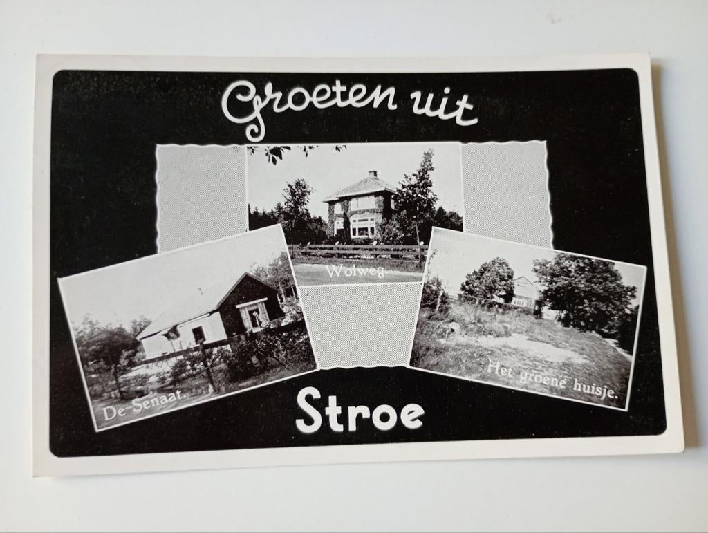 Stroe bij Barneveld Drieluik 1953, Verzamelen, Ansichtkaarten | Nederland, Ophalen of Verzenden, 1940 tot 1960, Gelopen, Gelderland