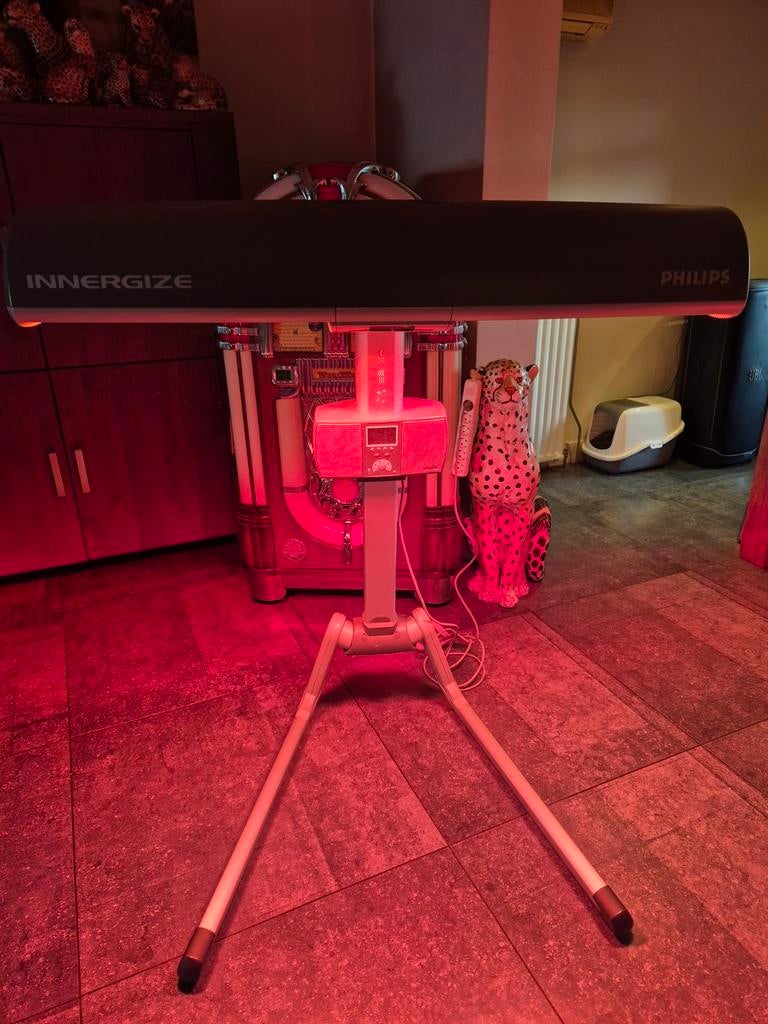 Philips innergize hb935 inklapbare zonnehemel infrarood, Ophalen, Zo goed als nieuw, Zonnebank enkelzijdig, Minder dan 10 lampen
