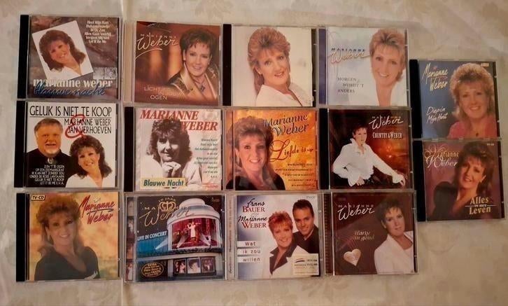 14 cd's van Marianne Weber, Cd's en Dvd's, Cd's | Nederlandstalig, Zo goed als nieuw, Levenslied of Smartlap, Ophalen of Verzenden