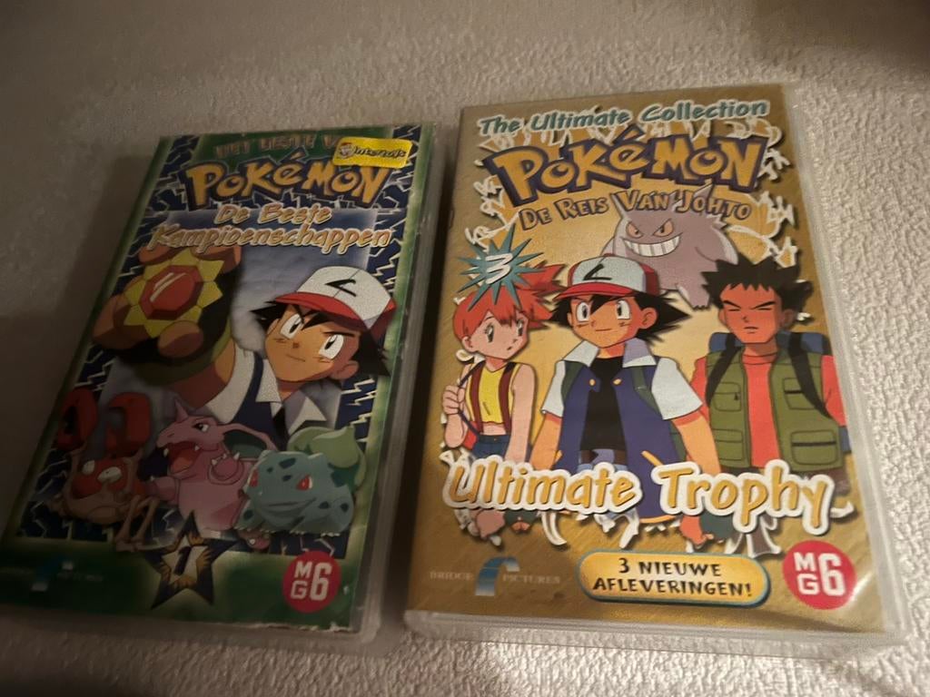 2 Pokemon vhs video banden, Alle leeftijden, Ophalen of Verzenden, Zo goed als nieuw