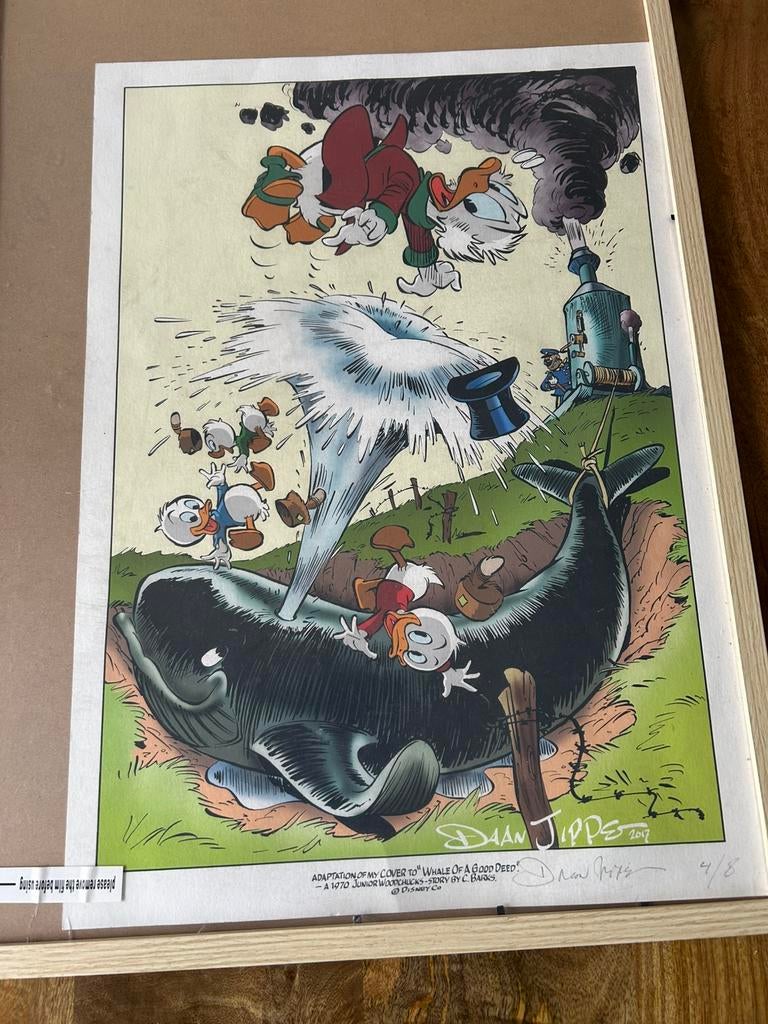 Whale of een good deed oom dagobert disney zeefdruk nr 4-8, Boeken, Stripboeken, Eén stripboek, Ophalen, Zo goed als nieuw
