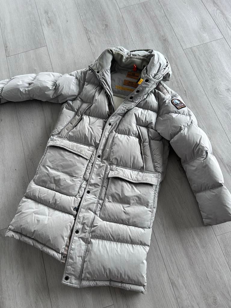 Parajumpers Winterjas Lichtgrijs, Ophalen of Verzenden, Zo goed als nieuw, Maat 48/50 (M), Grijs