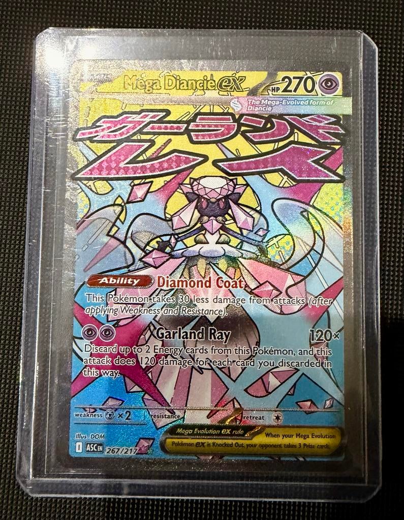 Mega Diancie EX - Ascended Heroes - NM, Hobby en Vrije tijd, Verzamelkaartspellen | Pokémon, Zo goed als nieuw, Losse kaart, Ophalen