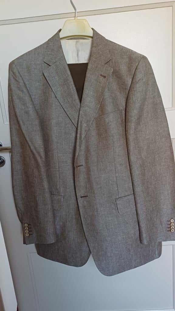 Mooi colbert met bijpassende bruine broek., Bruin, Maat 48/50 (M), Zo goed als nieuw, Gaenslen & Volter