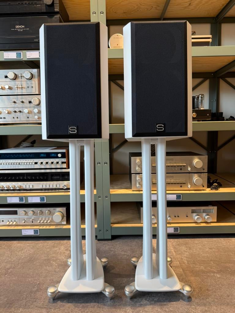 Scansonic M15.2, EX-DEMO, NIEUWSTAAT, met stands, Audio, Tv en Foto, Luidsprekers, Contact@vintageaudiobreda.nl, Nieuw, 120 watt of meer