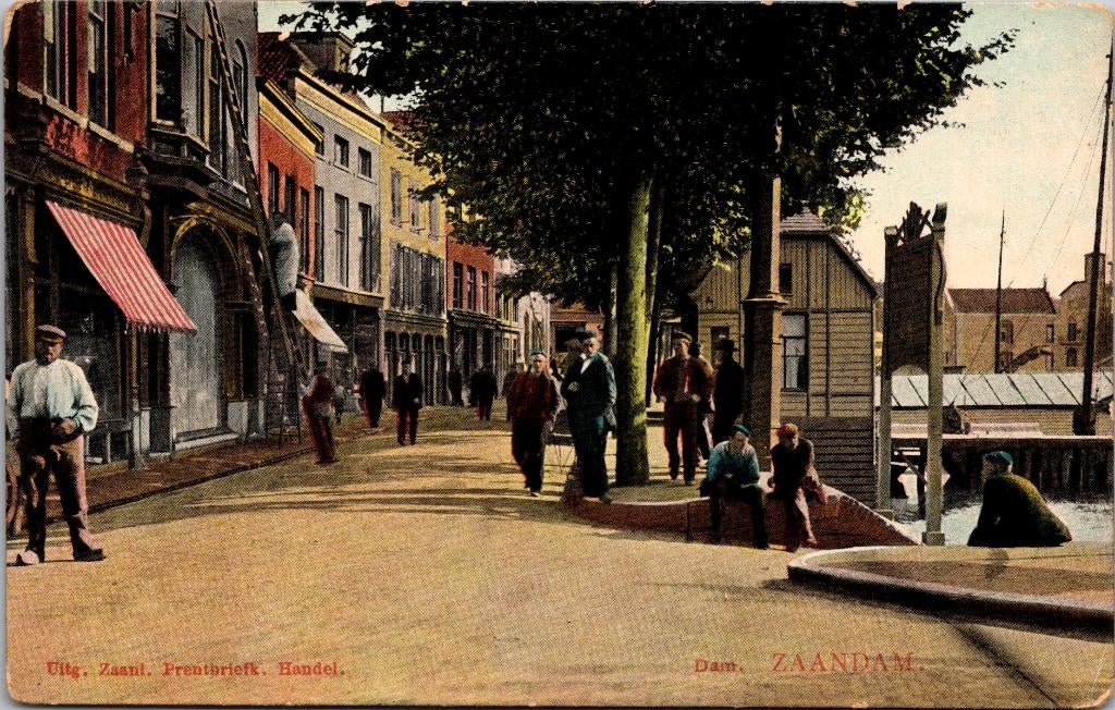 Zaandam - Dam (1929), Ophalen of Verzenden, 1920 tot 1940, Gelopen, Noord-Holland