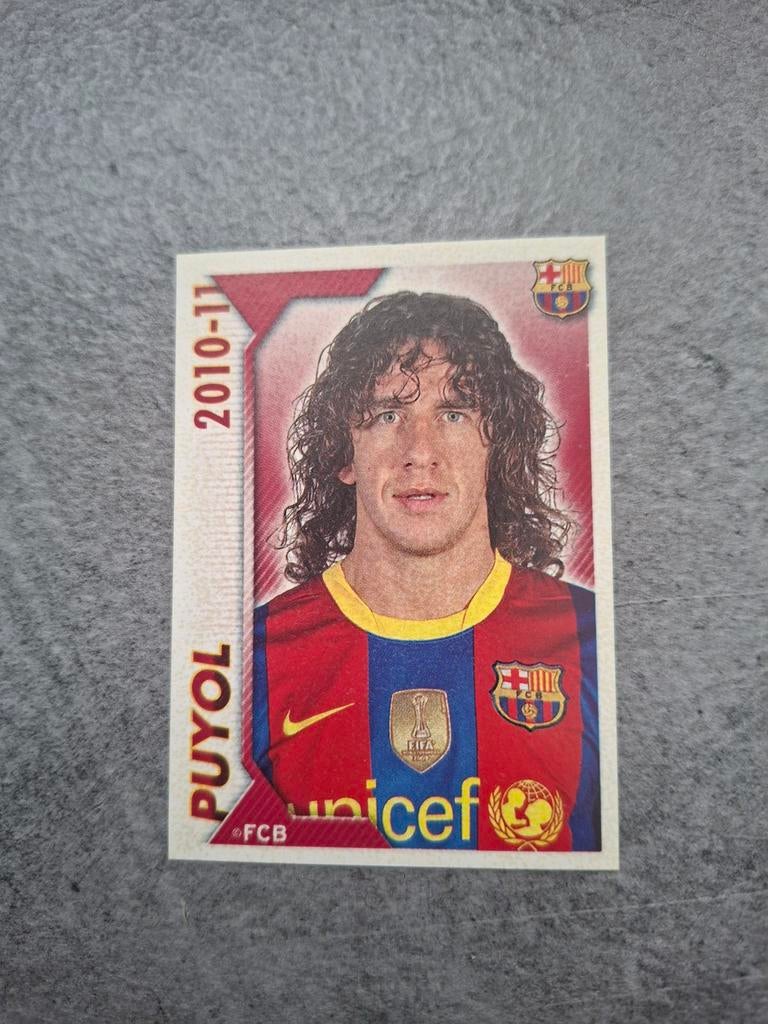 Panini sticker FC Barcelona set 2010/11. Speler Puyol., Hobby en Vrije tijd, Stickers en Plaatjes, Verzenden, Zo goed als nieuw