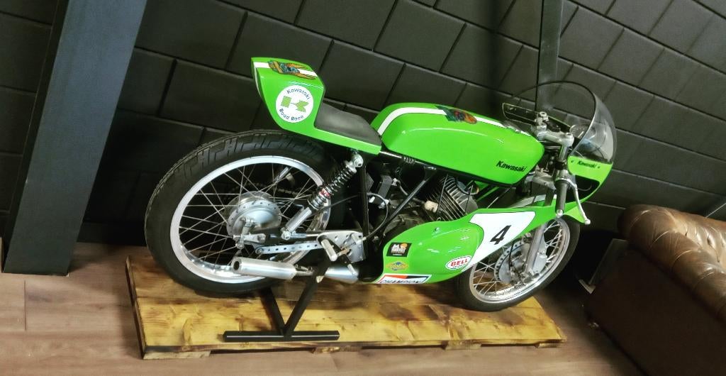 Kawasaki 125 GP 2Takt roterende inlaat - Classic Racer UNIEK, Motoren, Sport, 125 cc, 1 cilinder