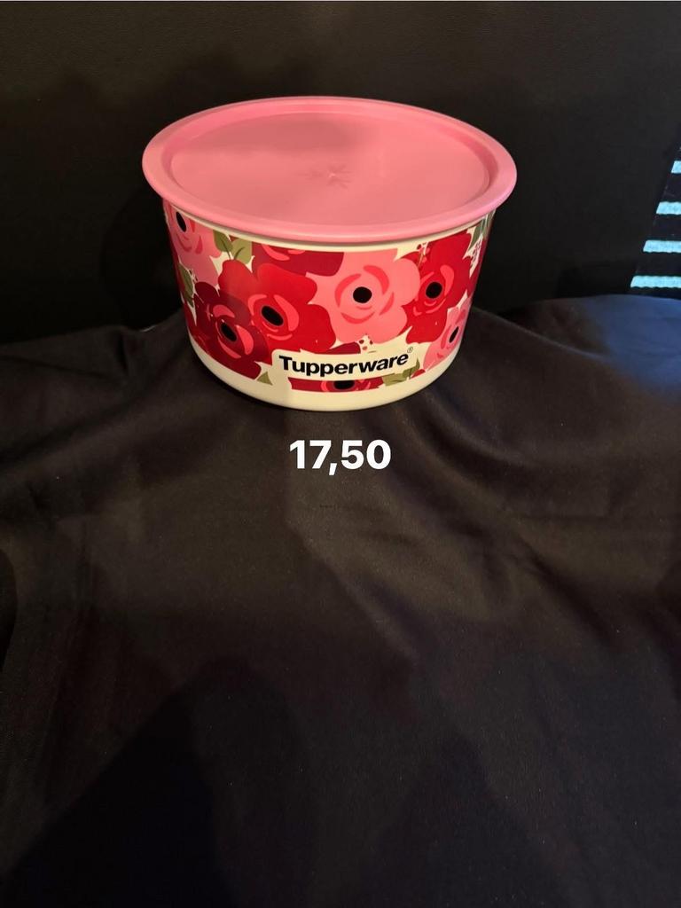 Tupperware Voorraadbus 1,4L - Koekjes/Snoep, Ophalen of Verzenden, Gebruikt, Wit, Bus of Trommel