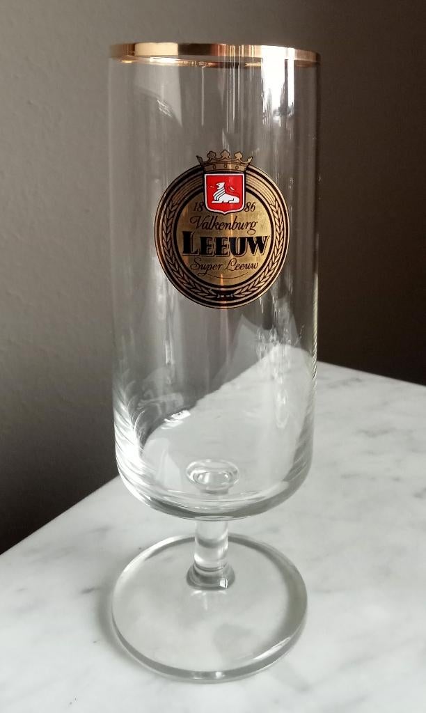 6 Leeuw Voetglazen, Verzamelen, Biermerken, Zo goed als nieuw, Glas of Glazen, Leeuw, Ophalen of Verzenden