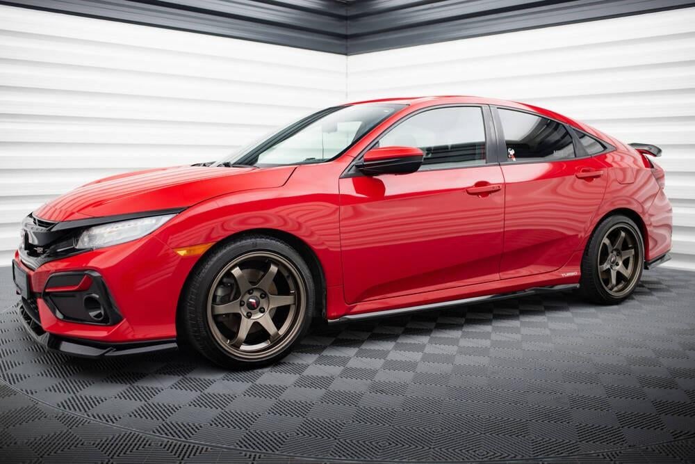 Voorlip spoiler sideskirt diffuser - Honda Civic Si 17-22