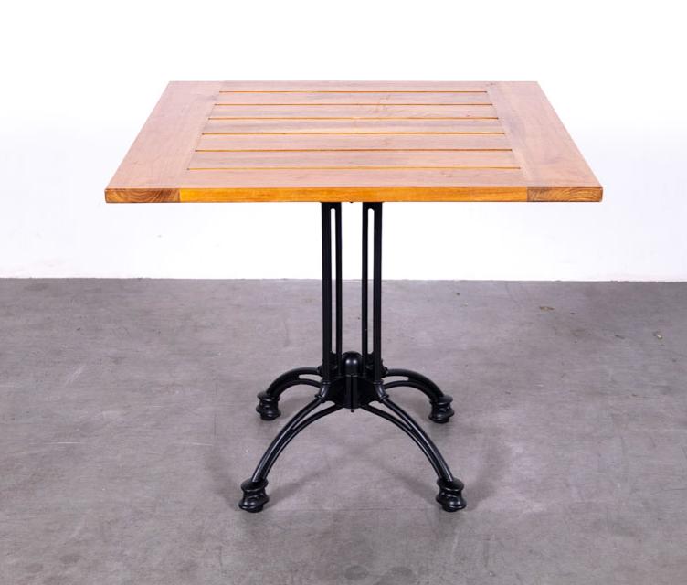Terrastafel Teak 80x80cm (20 stuks), Ophalen of Verzenden, Gebruikt, Vierkant, Teakhout
