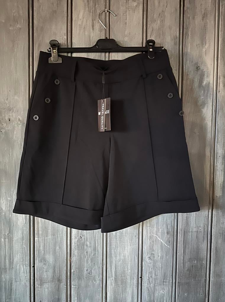 Mi Piace travelstof bermuda maat: XS zwart, Kleding | Dames, Broeken en Pantalons, Maat 38/40 (M), Kort, Zwart, Nieuw