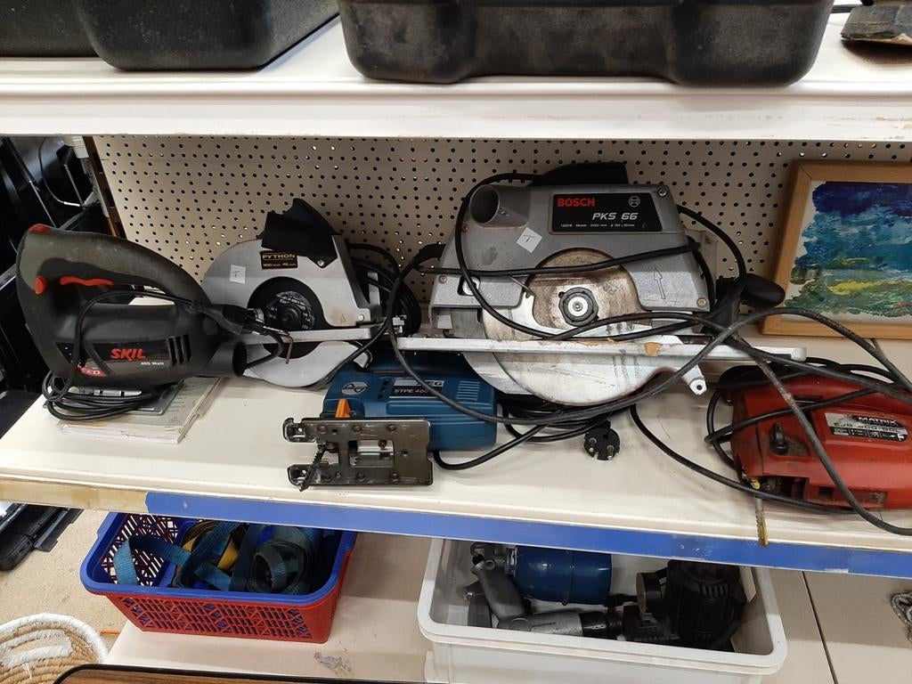 Diverse decoupeerzagen en cirkelzagen, Ophalen, Minder dan 600 watt, Decoupeerzaag, 30 tot 70 mm
