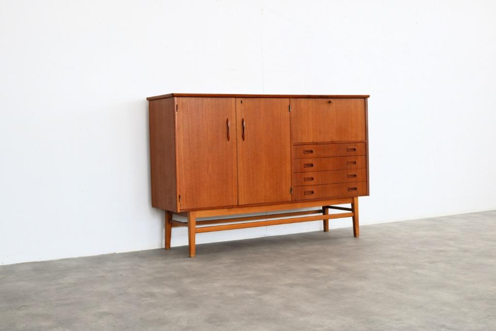 vintage highboard | sideboard | jaren 60 | Zweeds, Gebruikt, Verzenden, ., .