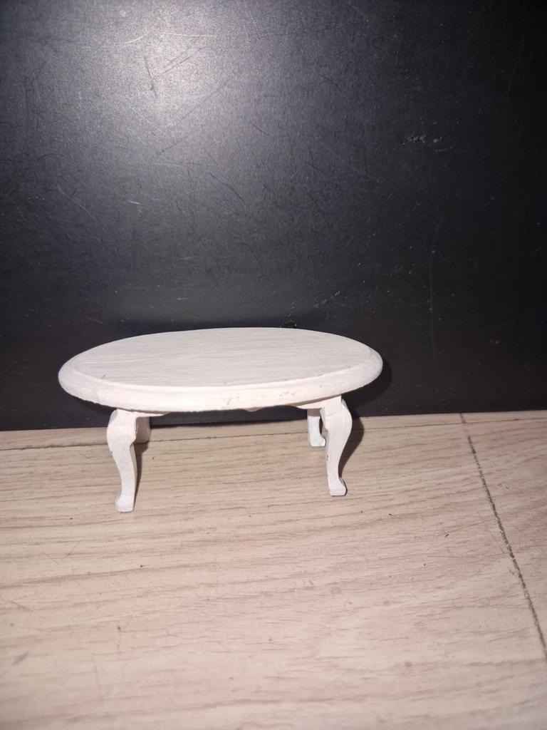Poppenhuis popjes en tafel, Ophalen of Verzenden, Zo goed als nieuw, Babypop