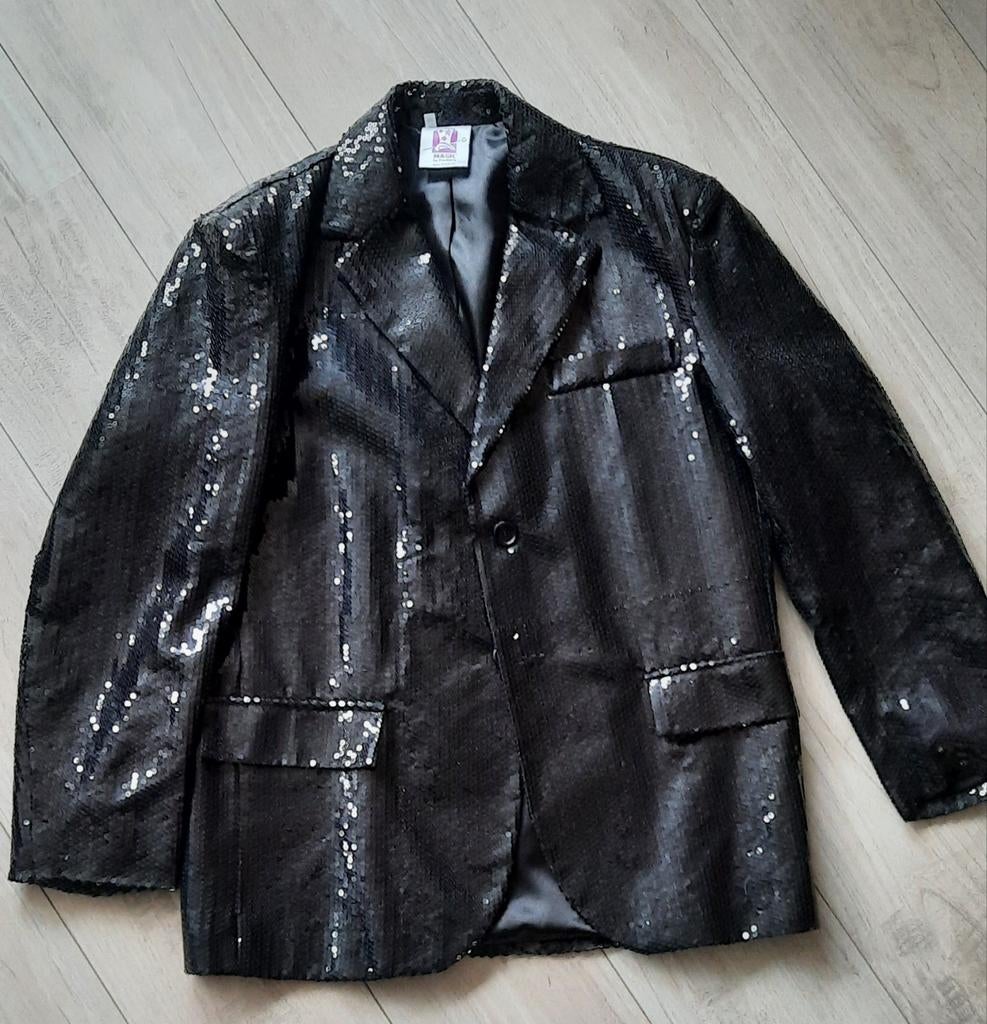 Glitter Pailletten Jasje - Après-ski, Carnaval, Foute Party, Kleding | Heren, Carnavalskleding en Feestkleding, Zo goed als nieuw