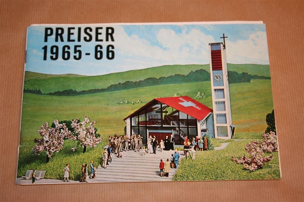 Catalogus - Preiser 1965-66 !!, Hobby en Vrije tijd, Wisselstroom, Gebruikt, Wagon, Ophalen of Verzenden