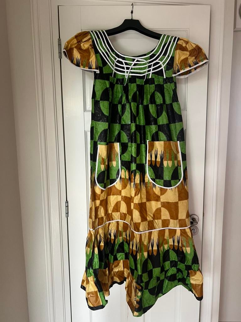Afrikaanse jurk, 1 maat, Kleding | Dames, Ophalen of Verzenden, Zo goed als nieuw, Maat 38/40 (M), Boven de knie