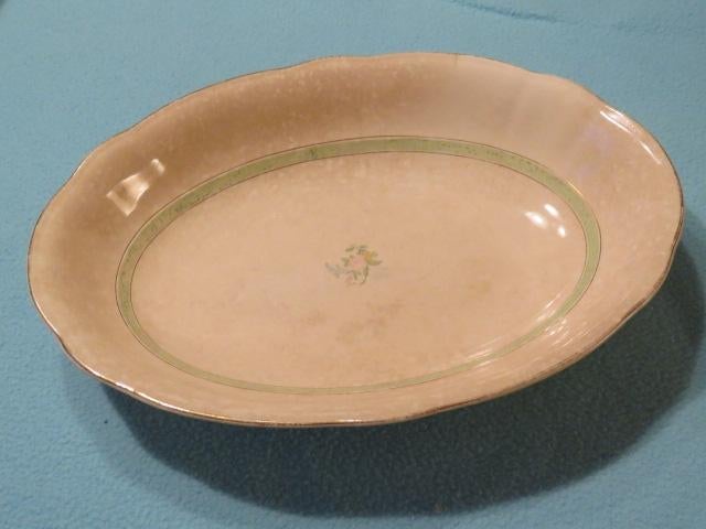 Vintage schaal Dolores Rörstrand ovaal gouden randje, Antiek en Kunst, Ophalen of Verzenden