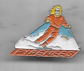 SKI SPORT PIN NR 2 PYRENEEN, Ophalen of Verzenden, Gebruikt, Sport, Speldje of Pin