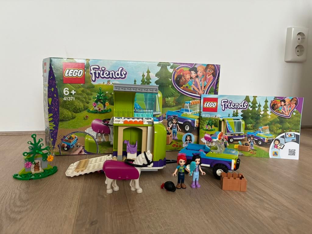 Lego Friends paarden trailer 41371, Ophalen of Verzenden, Zo goed als nieuw