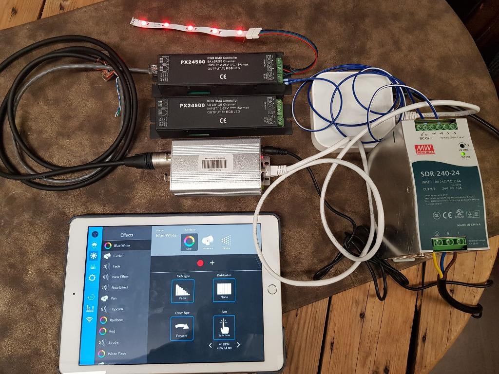 DMX control Vibrio iPad set, Ophalen, Zo goed als nieuw, Licht