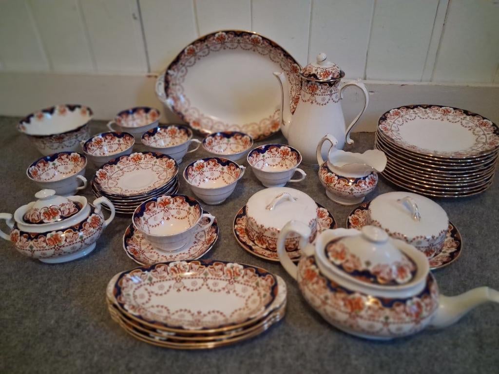 Antiek Engels ontbijt servies, Ophalen