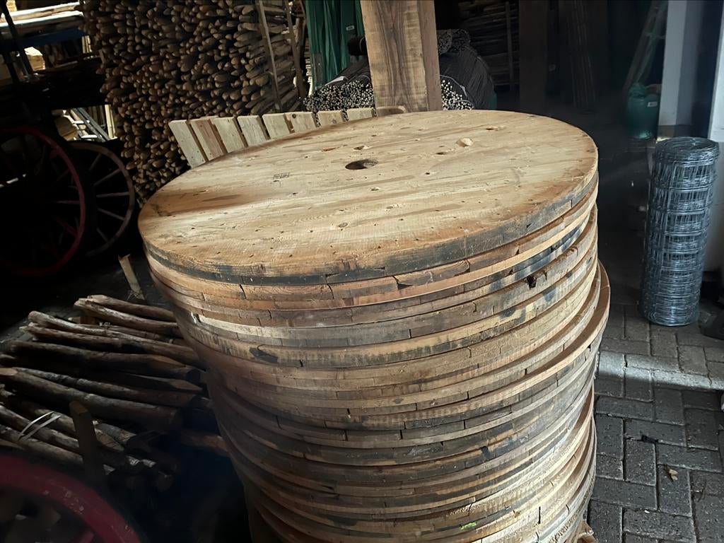 Tafelblad Statafel wijnvat hout