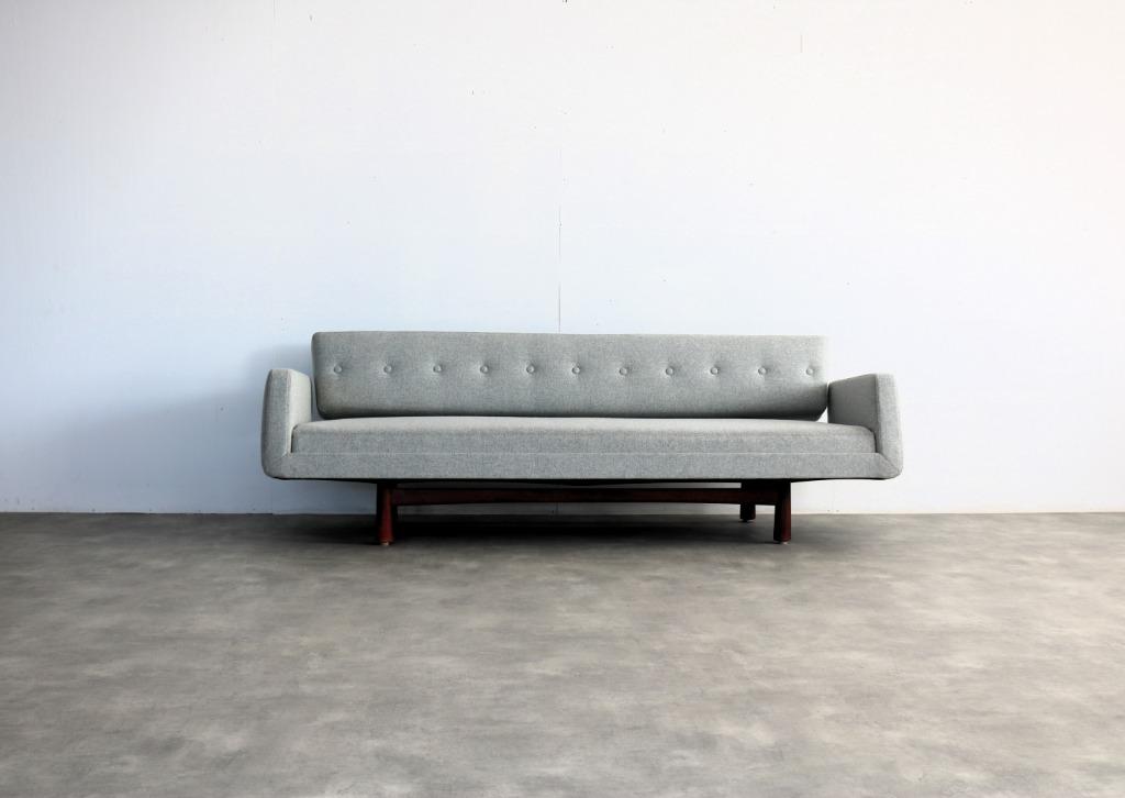 vintage sofa | Edward Wormley | Dux | bank "New York", Ophalen of Verzenden, Gebruikt, Vierpersoons of meer, Stof