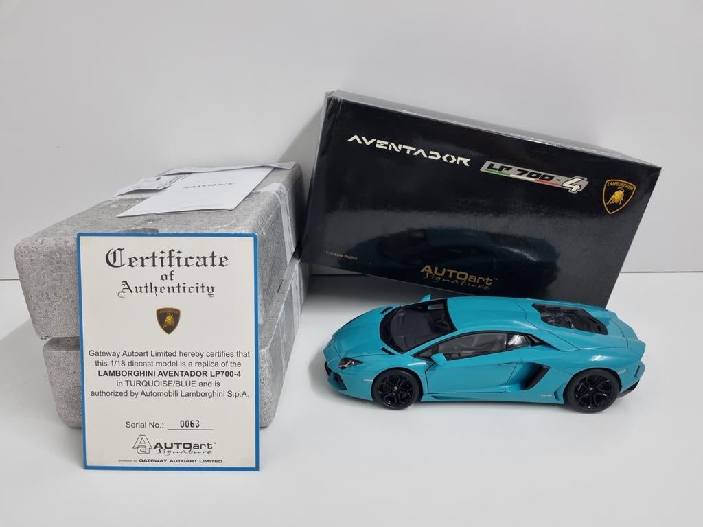Autoart Signature
Lamborghini Aventador LP700-4
1:18, Ophalen of Verzenden, Zo goed als nieuw, Auto, Autoart