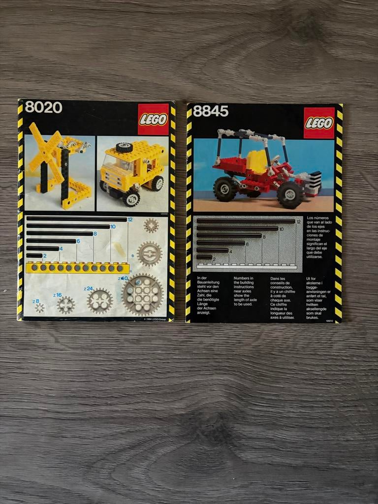 Bouwboekjes Lego Sets 8020 & 8845, Kinderen en Baby's, Speelgoed | Duplo en Lego, Ophalen of Verzenden, Gebruikt, Complete set