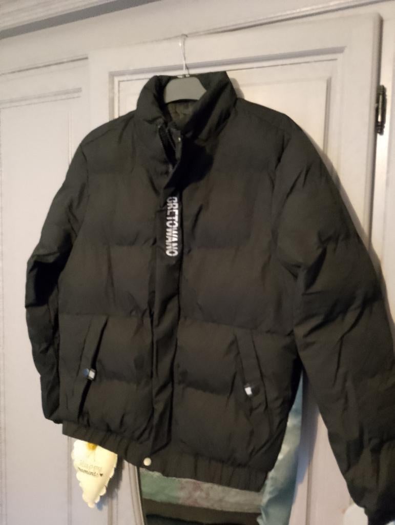 Winterjas heren maat L, Kleding | Heren, Jassen | Winter, Maat 52/54 (L), Onbekend, Zwart, Ophalen of Verzenden