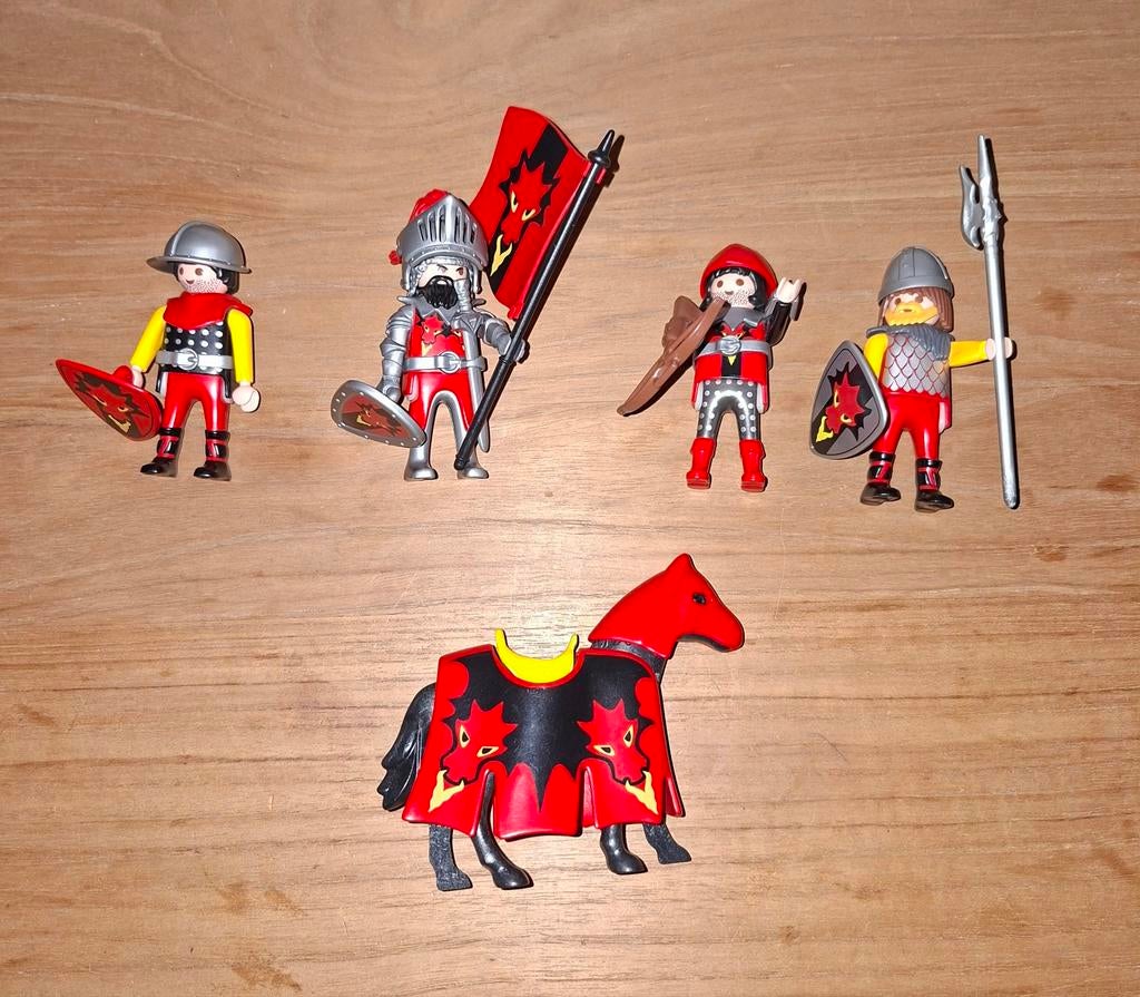 Playmobil Drakenridders met Paard (onderdeel van set 3319), Ophalen of Verzenden, Gebruikt, Los playmobil