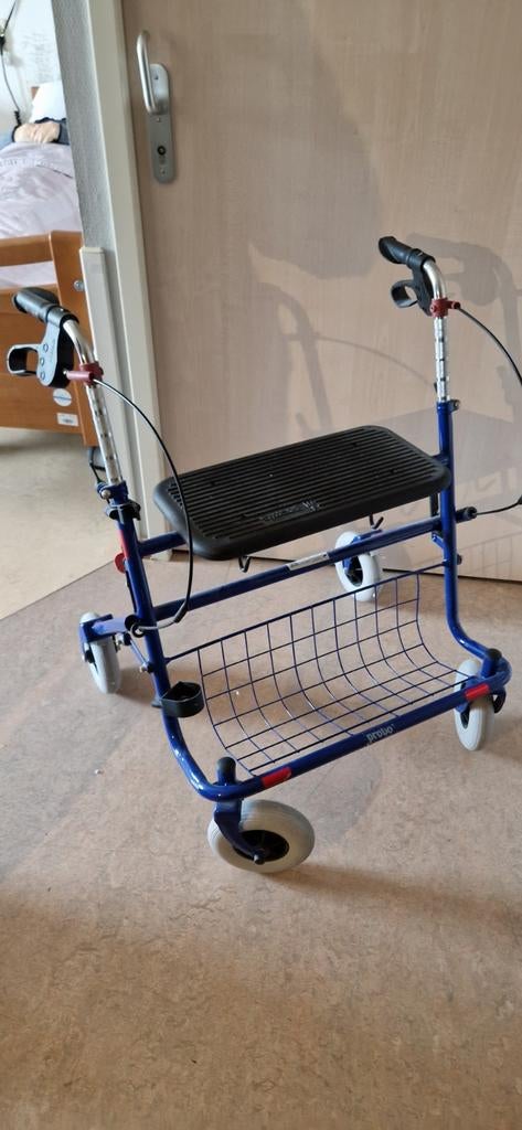 Rollator Provo basic XL blauw 2de Generatie, Diversen, Rollators, Ophalen, Lichtgewicht, Gebruikt