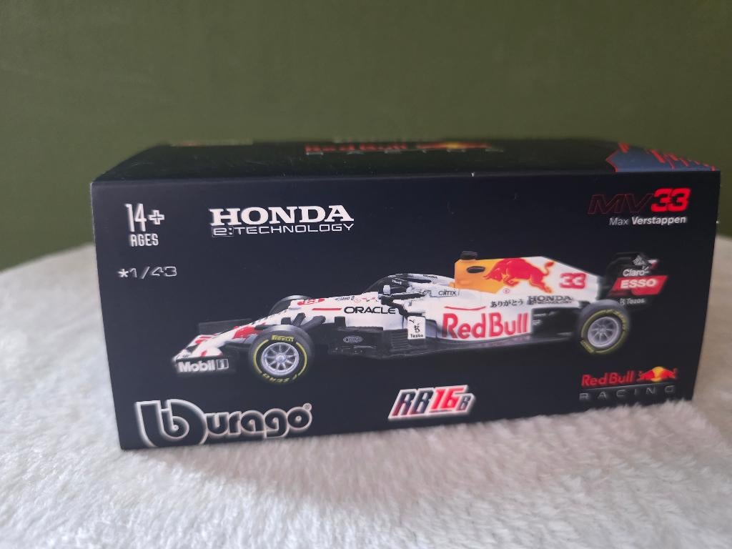 max verstappen Burago RB 16b, Ophalen of Verzenden, Nieuw, Formule 1