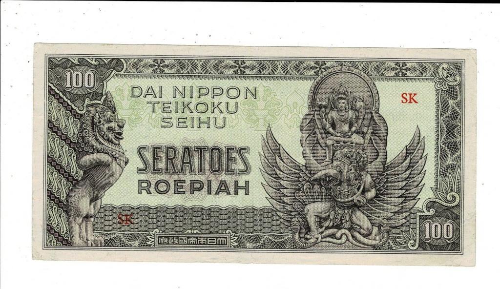 Japanse bezetting Ned. Indië, 100 roepiah 1943/44, Postzegels en Munten, Verzenden, Zuidoost-Azië