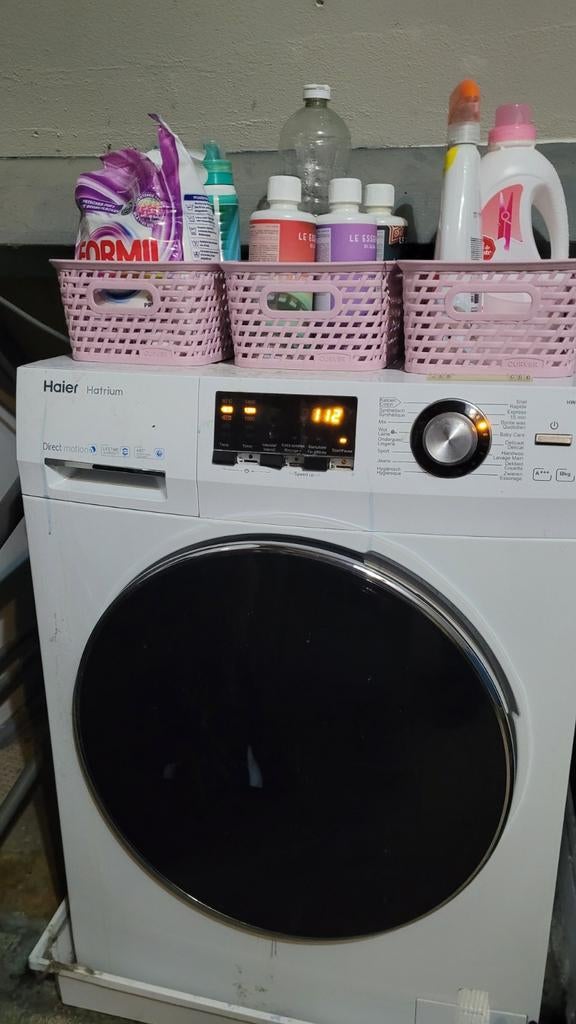 Haier Hatrium wasmachine, Witgoed en Apparatuur, Wasmachines, Ophalen, 1200 tot 1600 toeren, 85 tot 90 cm
