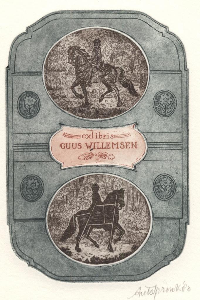 0022 Ex Libris Nederland : Ank Spronk, 1980, Verzenden