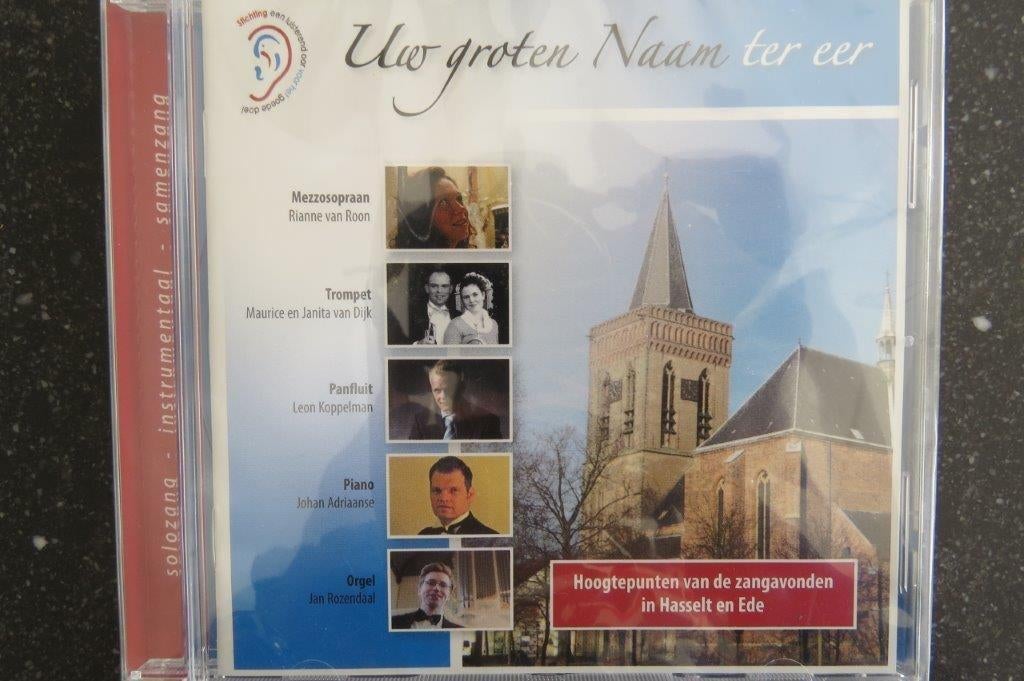 Cd: Uw groten Naam ter eer, orgel, fluit, piano, samenzang, Ophalen of Verzenden, Nieuw in verpakking, Gospel