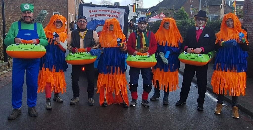 Loopgroep Carnaval Carwash, Carnaval, Maat 46/48 (XL) of groter, Ophalen of Verzenden, Zo goed als nieuw