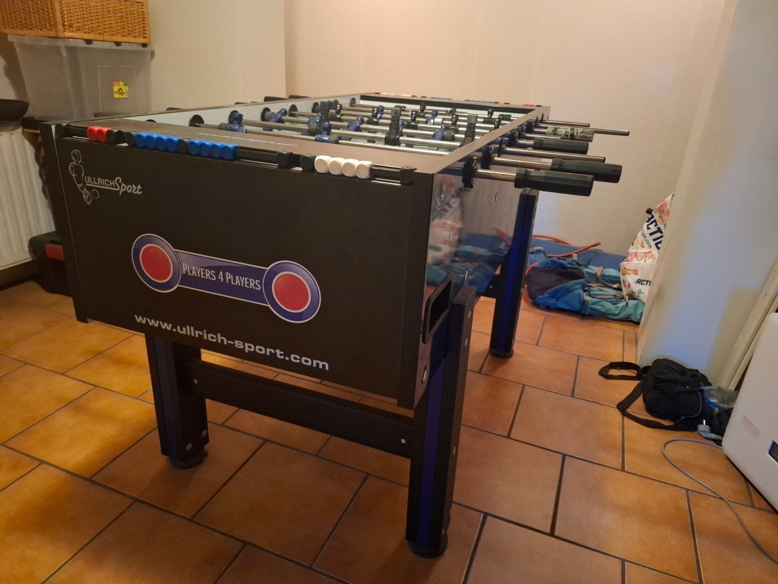 professionele tafelvoetbaltafel Ullrich, Ophalen, Gebruikt