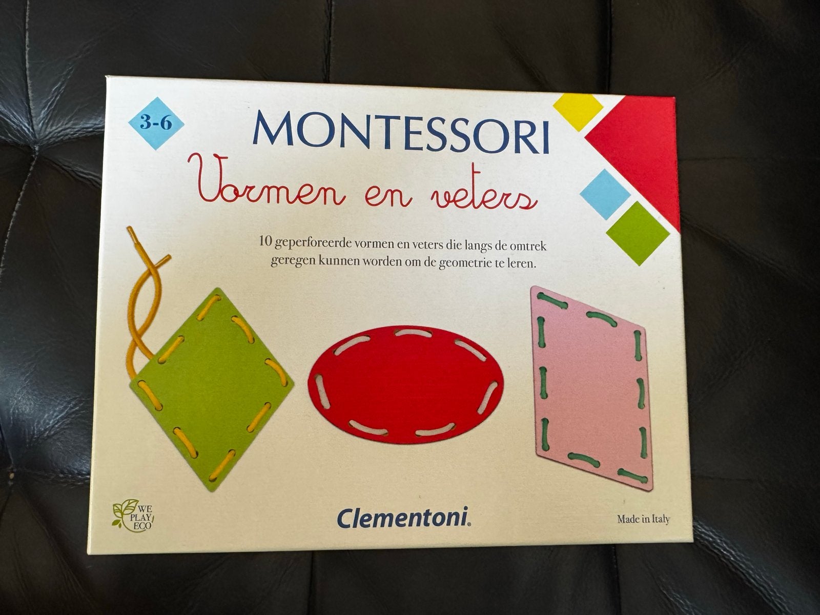 2 Montessori sets: Vormen & Veters en Cijfers, Ophalen of Verzenden, Zo goed als nieuw, Knutselen
