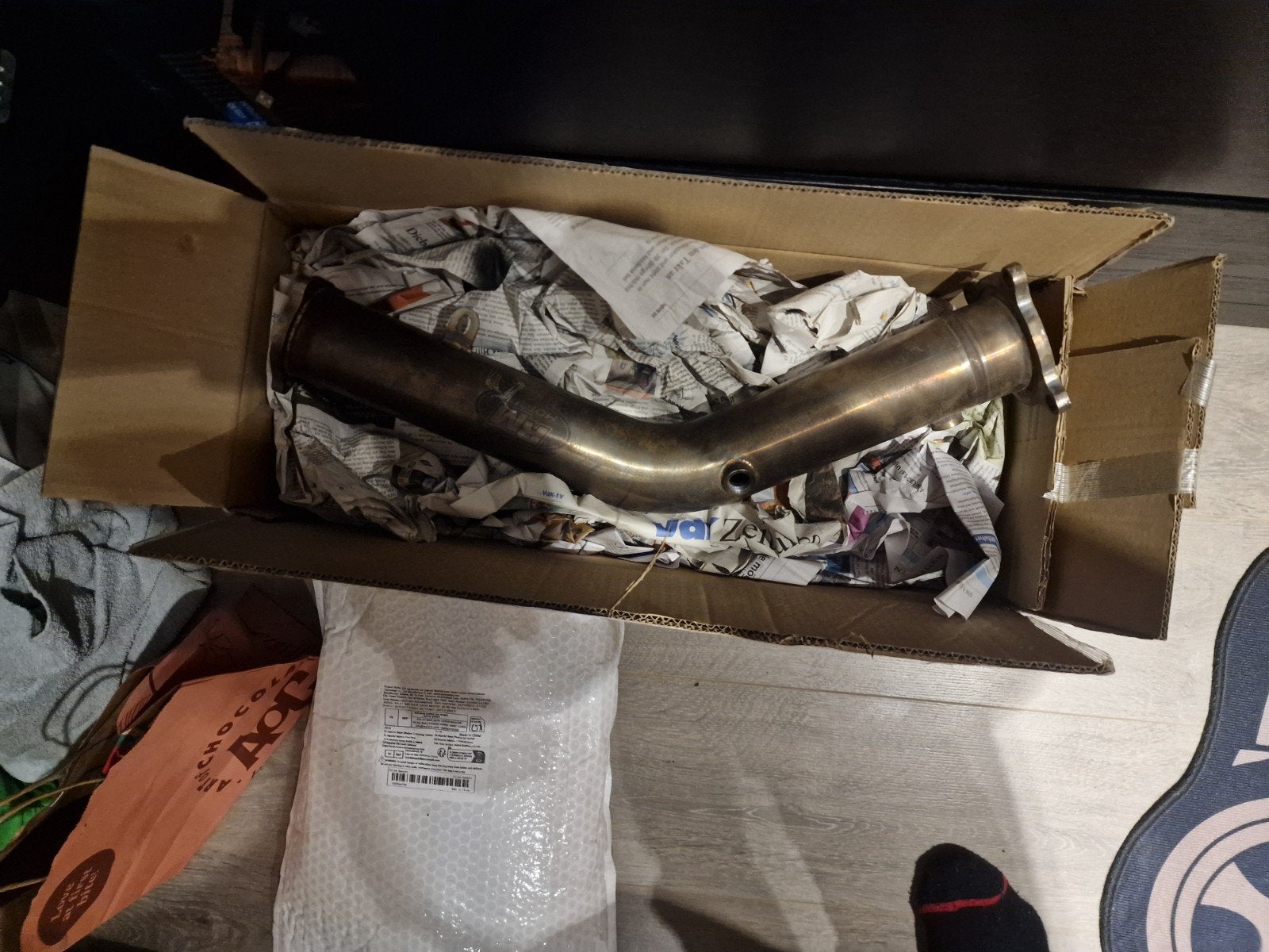 Downpipe 3 inch Audi A4/A5/Q5 B8 1.8TFSI / 2.0TFSI, Ophalen of Verzenden, Gebruikt, Audi