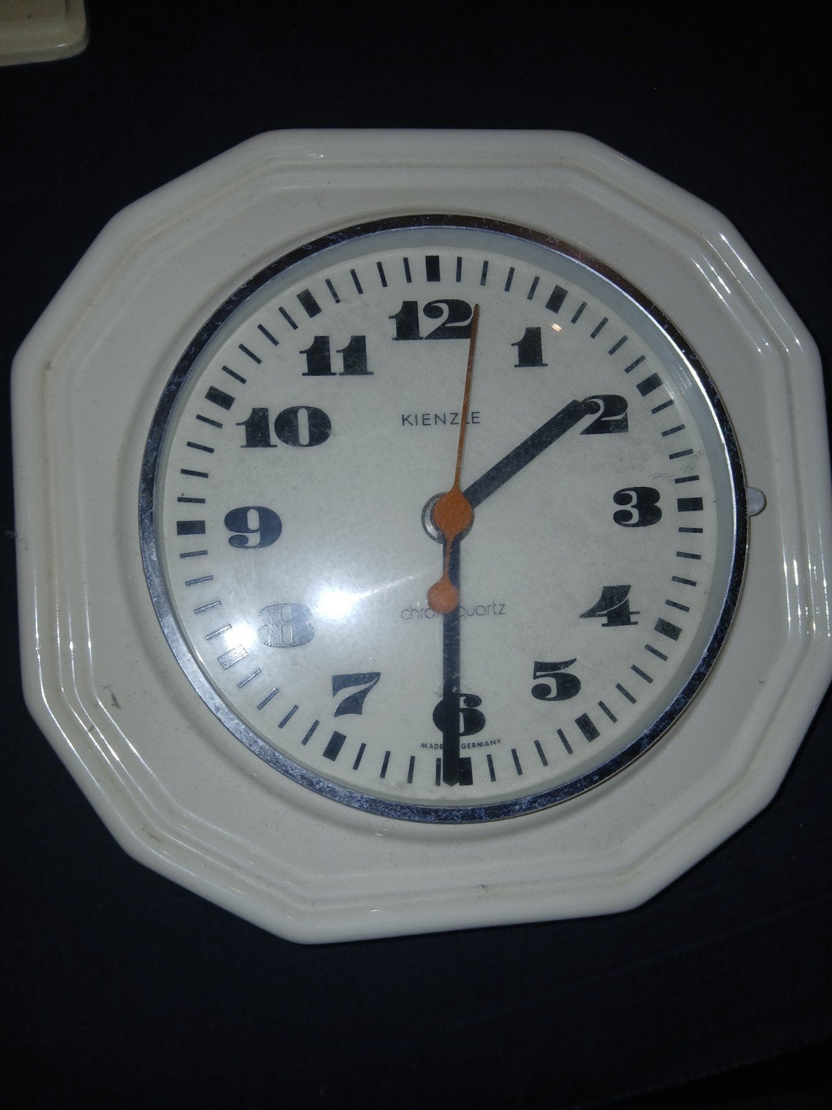 Vintage kienzle klok jaren 70, Ophalen, Wandklok