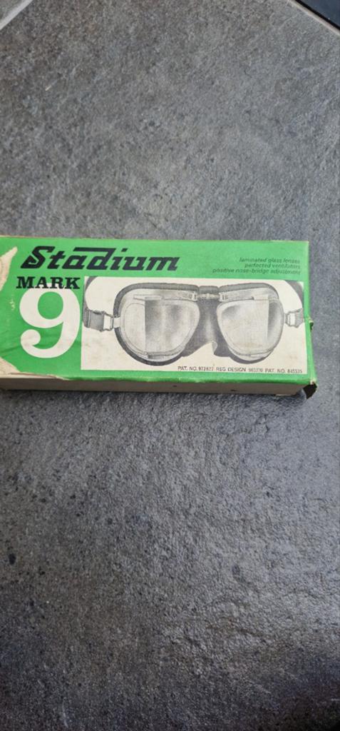 Vintage Stadium Mark 9 Motorbril - Nieuw in doos, Ophalen of Verzenden, Nieuw