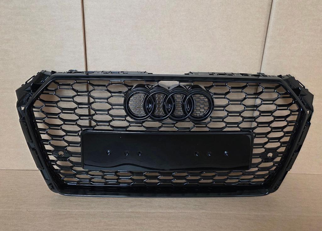 Grill Audi A4 B9 8W RS4 Look Black Grille bj.2015-2019 NIEUW, -, Voor, Nieuw, Ophalen of Verzenden
